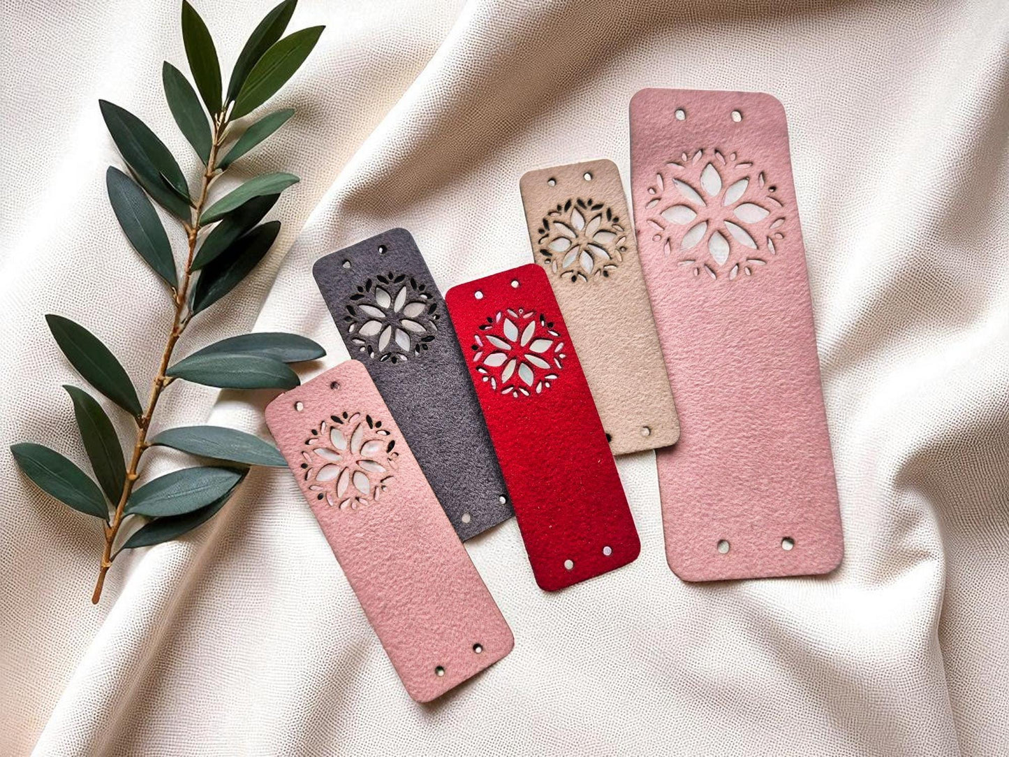 Royal Velvet Etiketten – Luxuriöse Kunstleder-Tags für Handarbeiten
