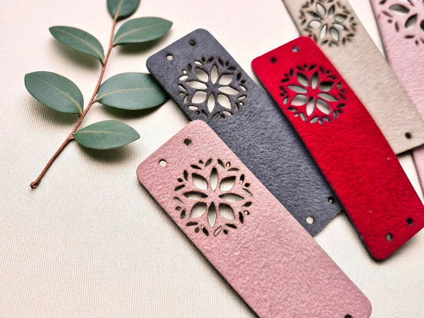 Royal Velvet Etiketten – Luxuriöse Kunstleder-Tags für Handarbeiten