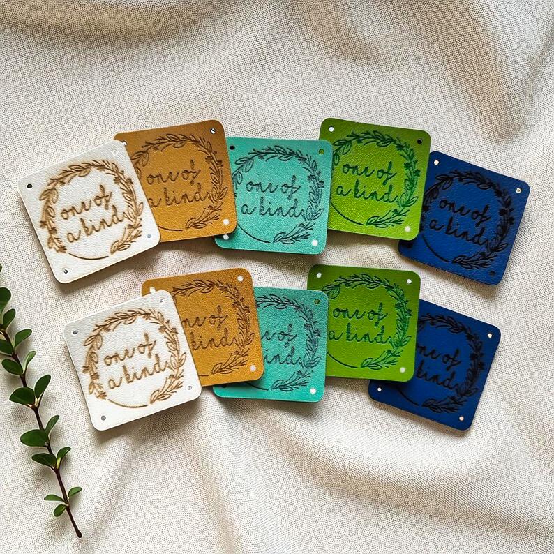 One of a kind - Premium PVC Kunstleder Labels