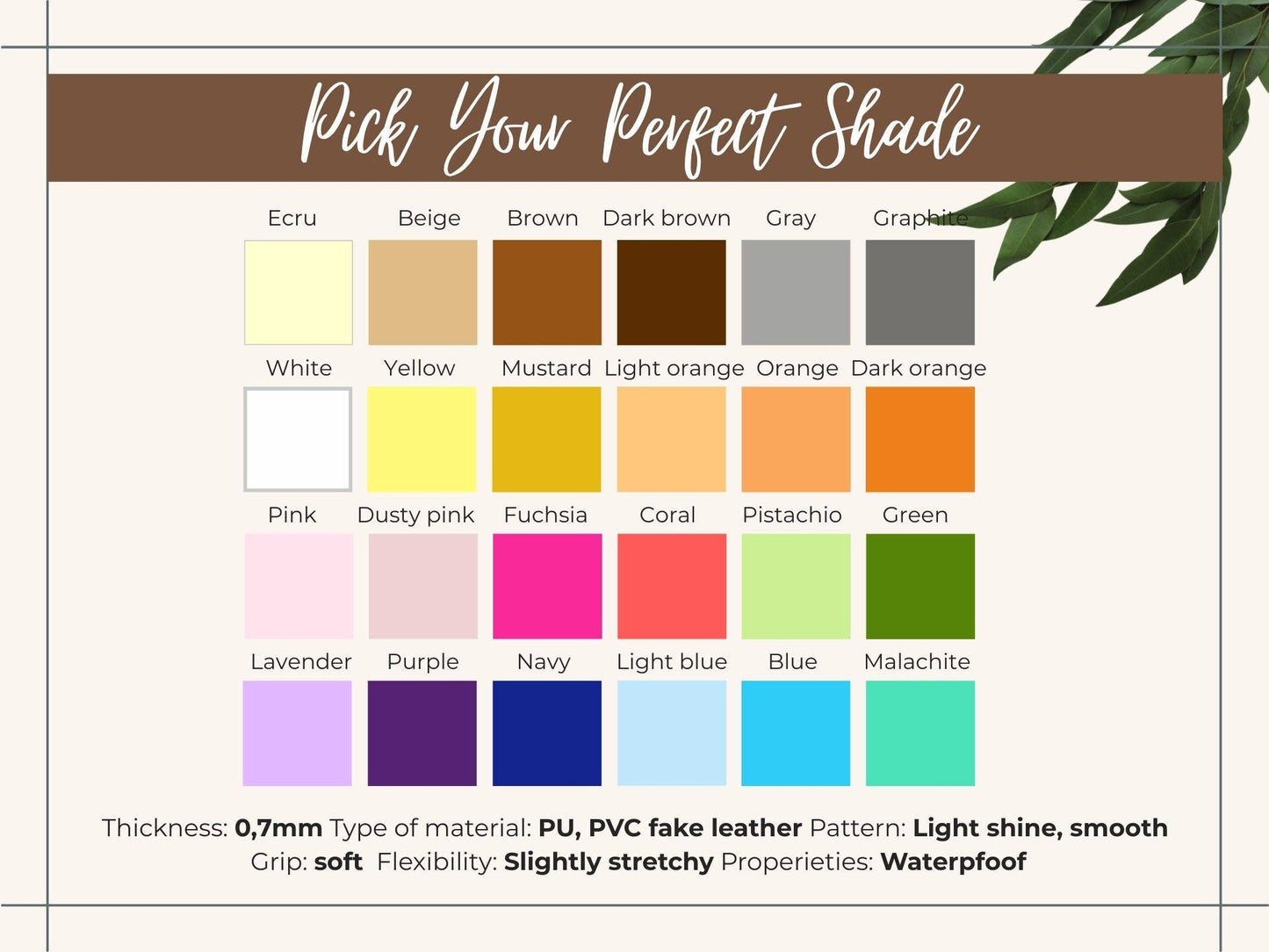 One of a kind - Premium PVC Kunstleder Labels