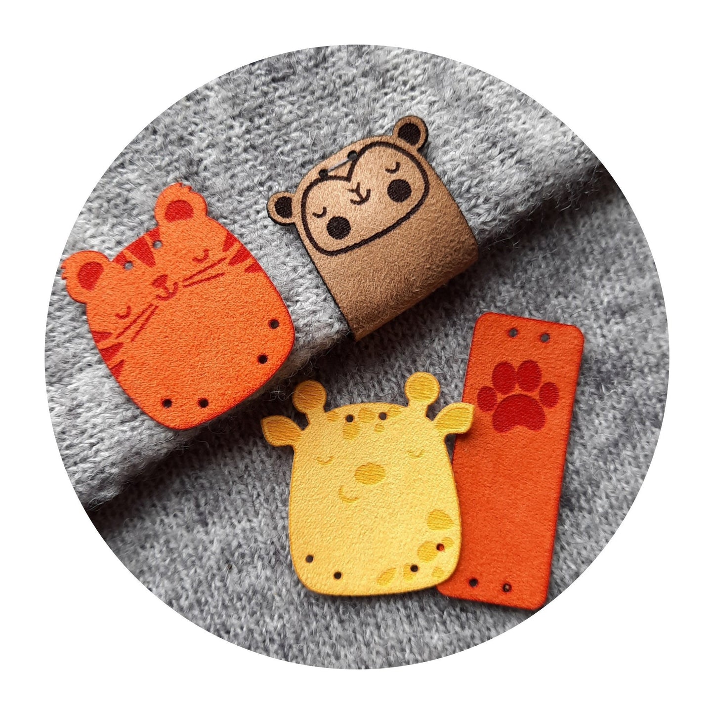 Weiche Wildleder-Labels für Handmade – 9er Set