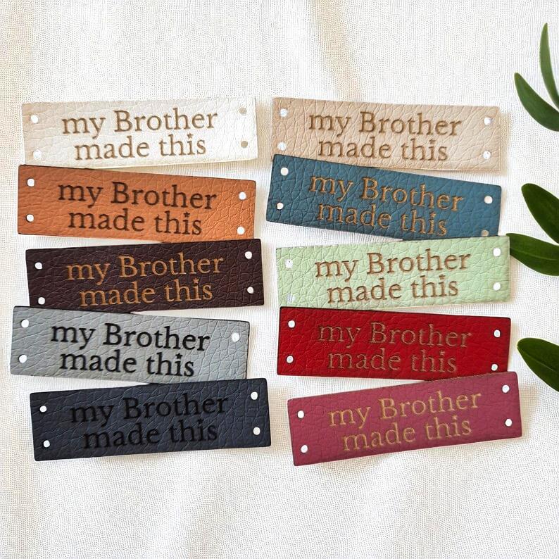 Personalisierte „My Dad, Don, Grandpa“-PVC-Labels für handgemachte Geschenke