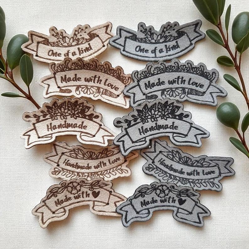 Vintage-Etiketten-Set – 10 bunte Tags für handgefertigte Projekte