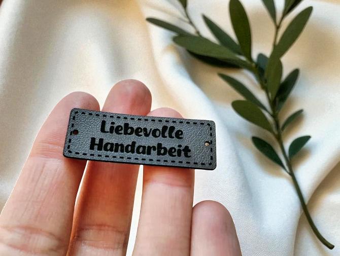 Liebievolle Handarbeit Labels