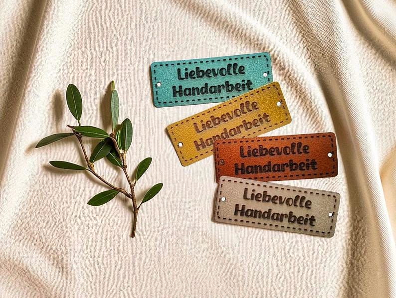 Liebievolle Handarbeit Labels