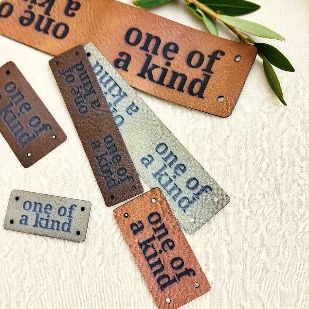 PVC-Etiketten für Handarbeiten – 9 Designs, 4 Farben, waschbar