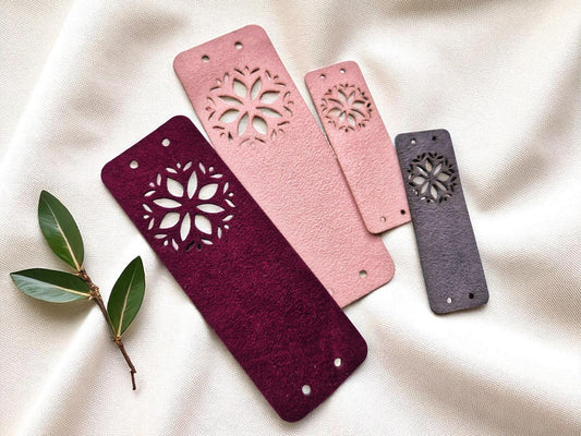 Royal Velvet Etiketten – Luxuriöse Kunstleder-Tags für Handarbeiten