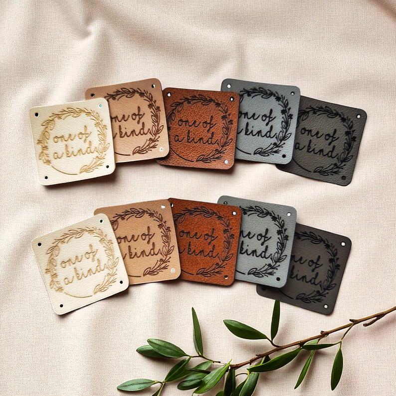One of a kind - Premium PVC Kunstleder Labels