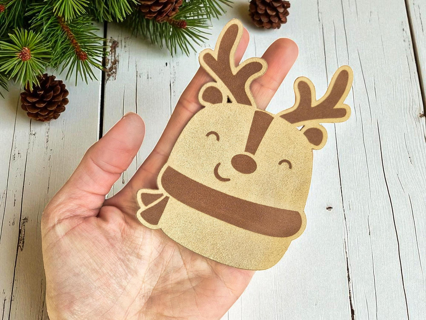 Winter Animal – Niedliche handgefertigte Etiketten für Mützen, Schals & Kinderkleidung