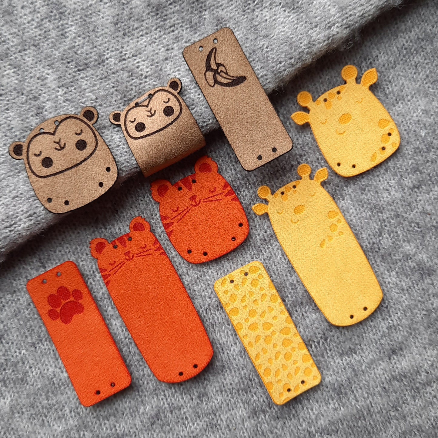 Weiche Wildleder-Labels für Handmade – 9er Set