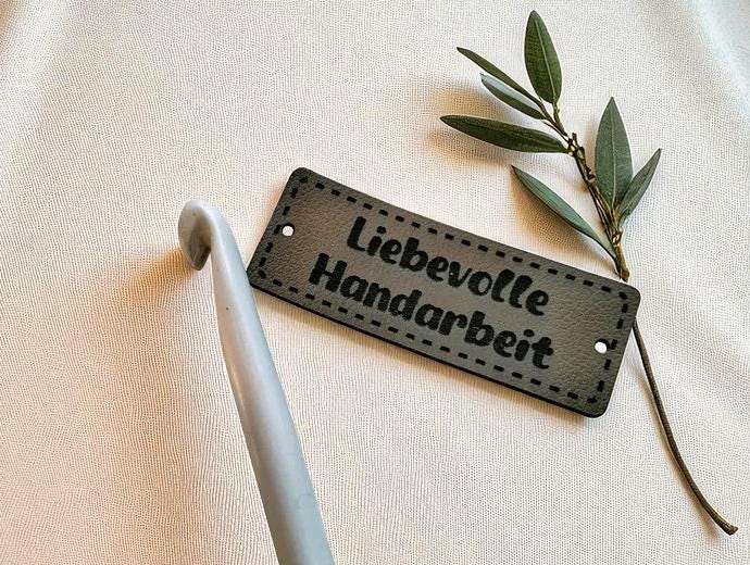 Liebievolle Handarbeit Labels