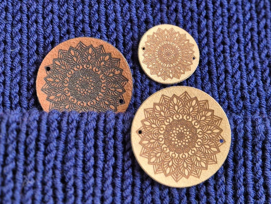 MANDALA Kunstvelours-Etiketten – Stilvoll, Handgemacht & Individuell