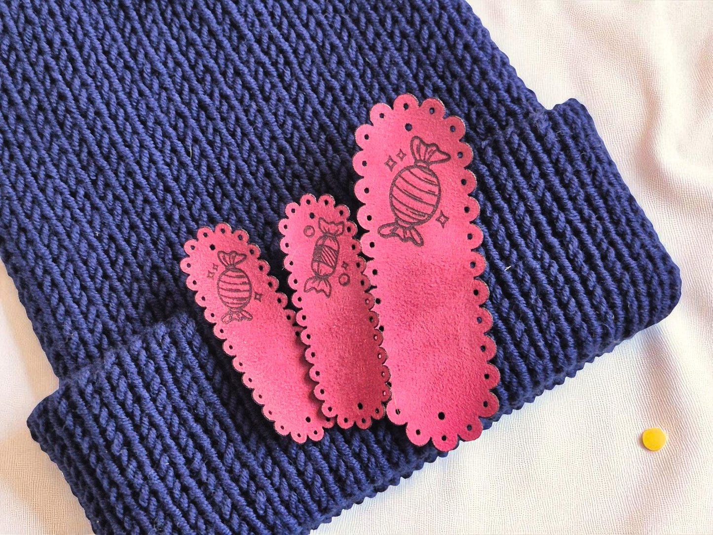 Candy Collection – Kunst-Wildleder-Etiketten