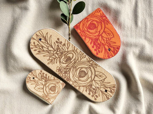 Kunstwildleder Labels „Rose Collection“ – waschbar & stilvoll