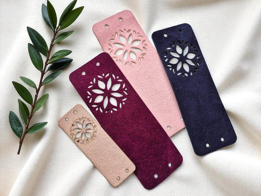 Royal Velvet Etiketten – Luxuriöse Kunstleder-Tags für Handarbeiten