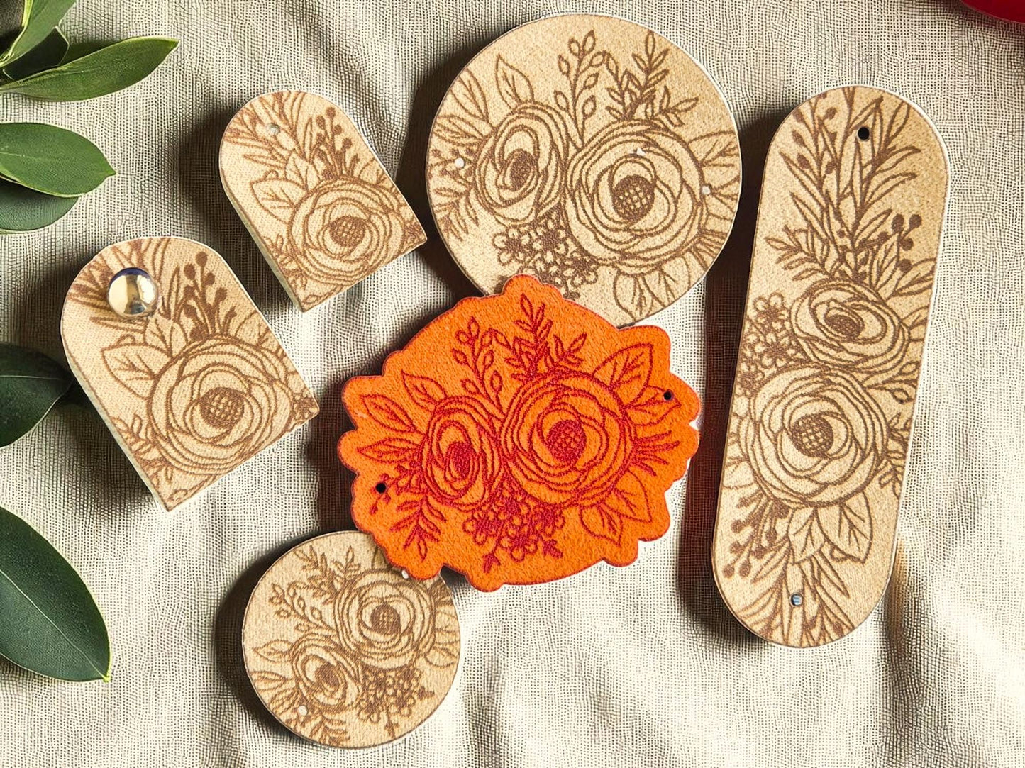 Kunstwildleder Labels „Rose Collection“ – waschbar & stilvoll