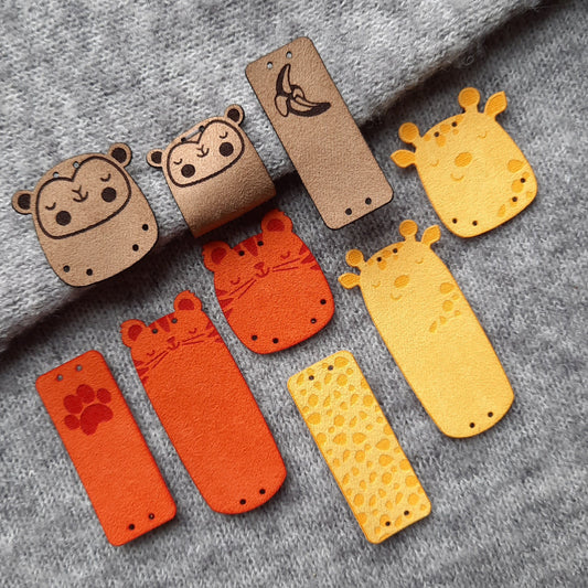 Weiche Wildleder-Labels für Handmade – 9er Set